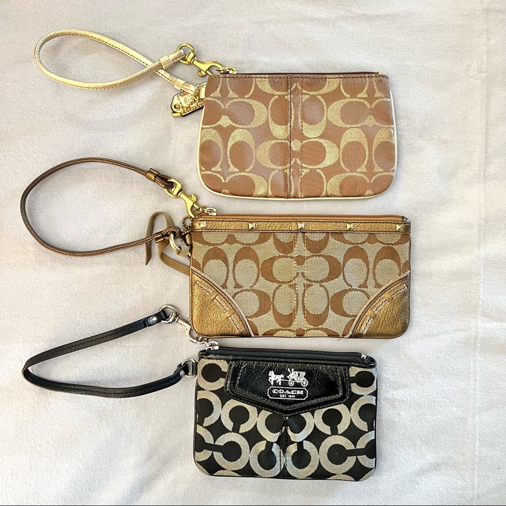 Assorted Coach Wristlets
